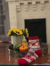 Load image into Gallery viewer, Soft Infuse Red Diamond Socks: Aloe Infused Comfort Sock
