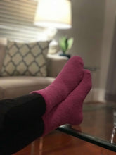 Load image into Gallery viewer, Purple Comfort Soft Infuse Socks: Aloe Infused Comfort Sock
